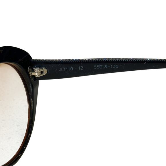 Judith Leiber Vintage Frosted Etched Rhinestone Sunglass FRAMES Rounded Cat Eye - Picture 14 of 15